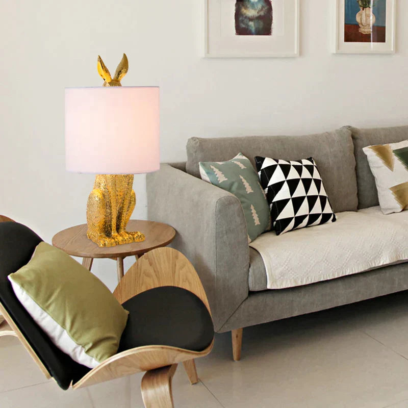 Cute Rabbit Table Lamp – Warm Home Decor Light