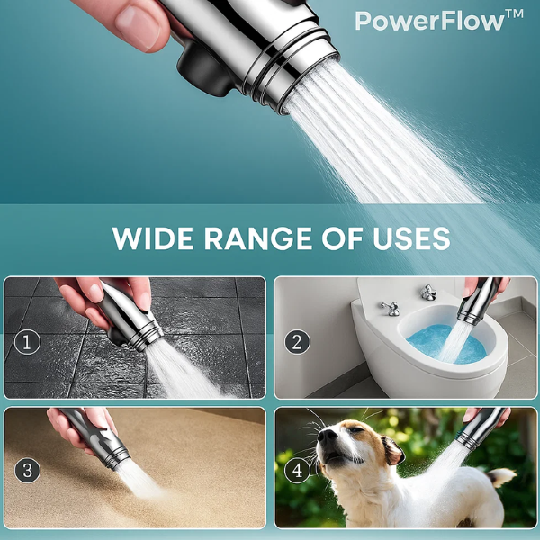 Luxury Shower Head with Powerful Water Flow