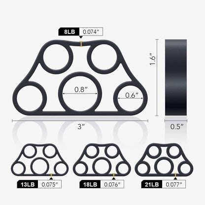 PowerGrip – Set of 4 hand trainers for targeted finger and forearm strength 3