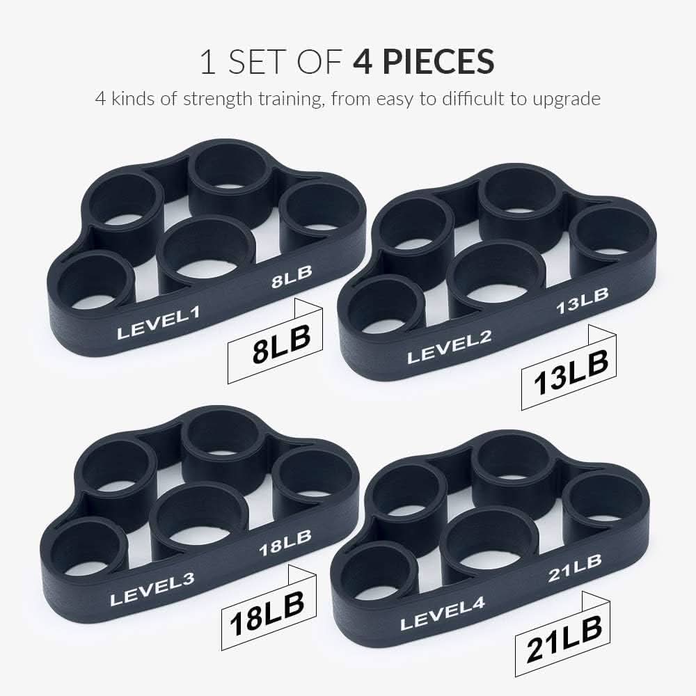 PowerGrip – Set of 4 hand trainers for targeted finger and forearm strength 4