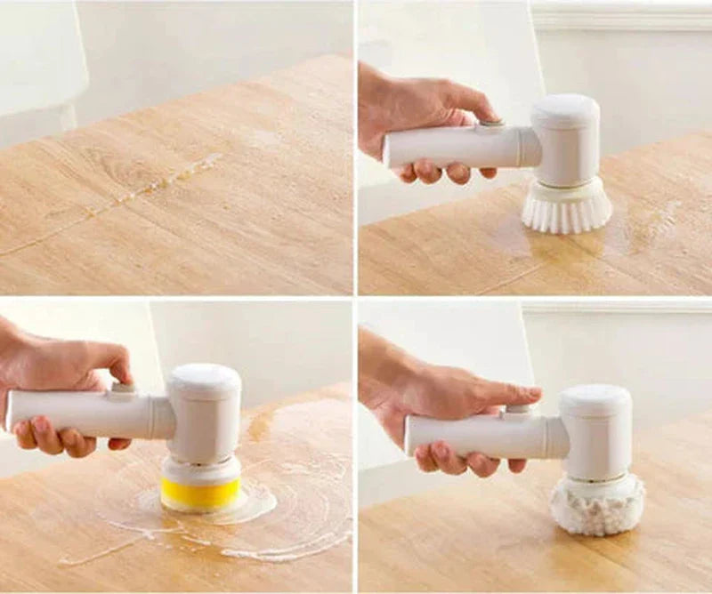 Portable Cordless Cleaning Brush Scrubber