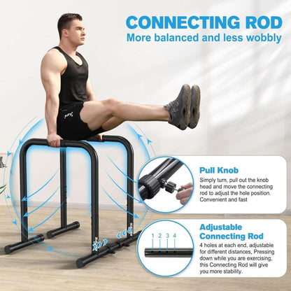 Powerdip – Adjustable steel dip station for upper body training 1
