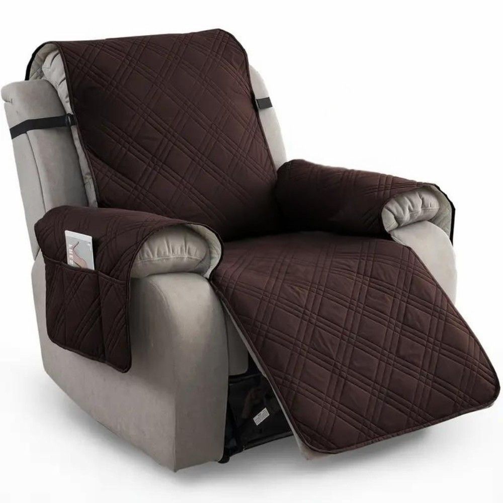 Durable Chair Slipcover with Padded Pattern - Fesara