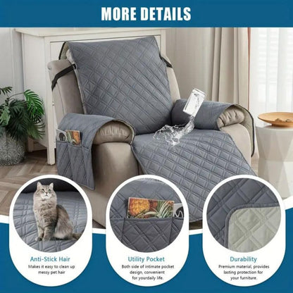 Durable Chair Slipcover with Padded Pattern