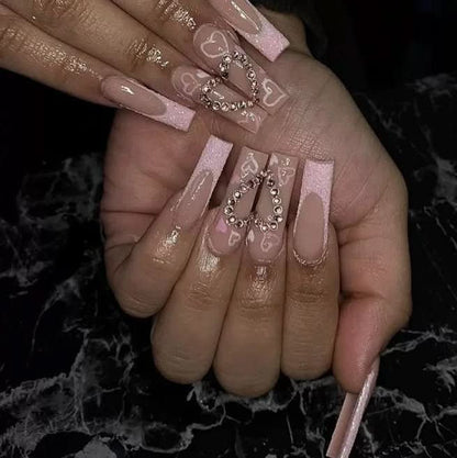 Presson Chic – 24 pink nail polishes with designs | Quick to apply & elegant for any occasion 4