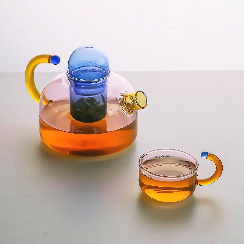 PrismGlass | Colorful Elegant Borosilicate Tea Set for Tea Lovers 5