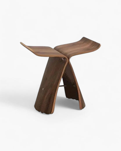 Rustic Floral End Table - Fesara