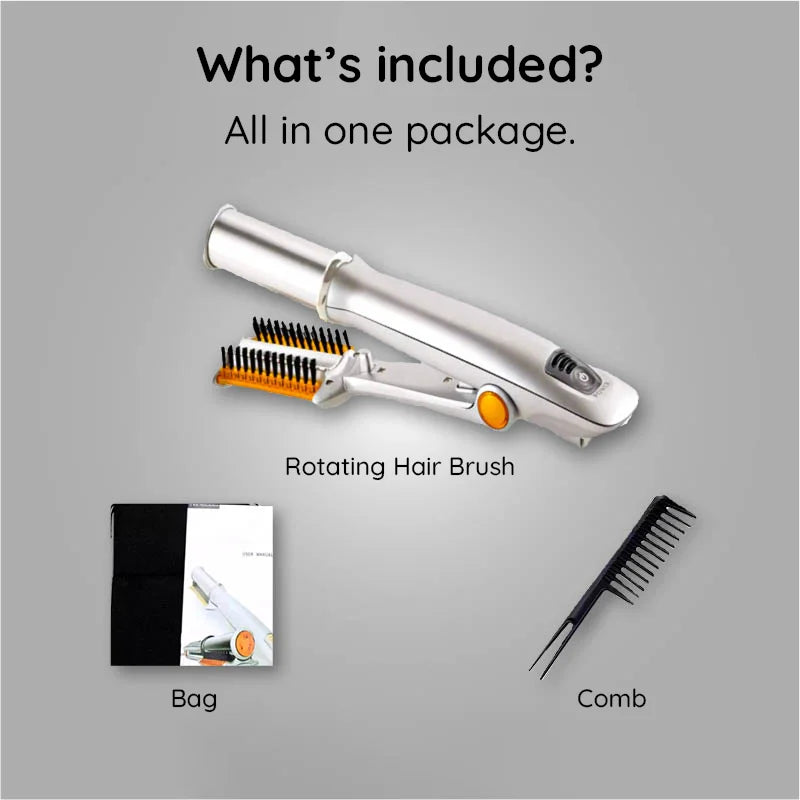Dual Function Rotating Styling Iron Brush