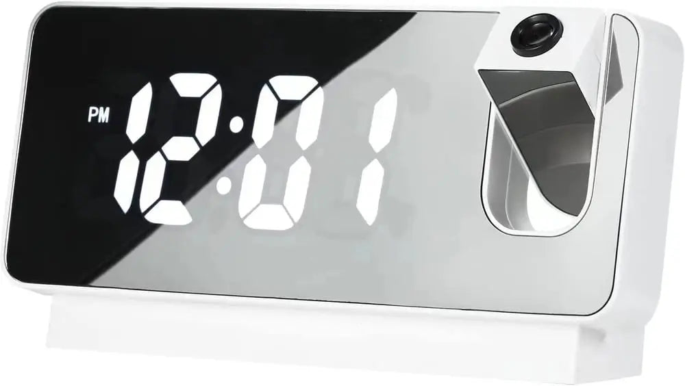 Digital LED Clock Radio with Mirror Finish Display