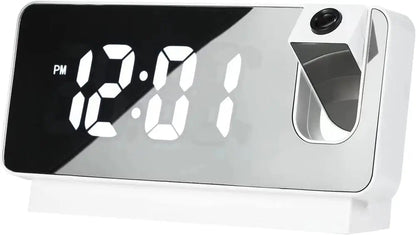 Digital LED Clock Radio with Mirror Finish Display