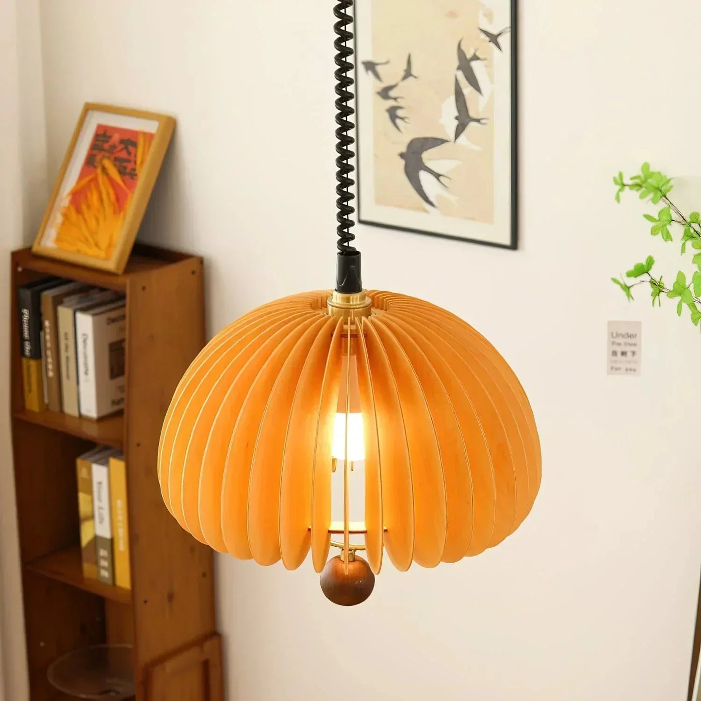 Warm Bronze Adjustable Hanging Lamp