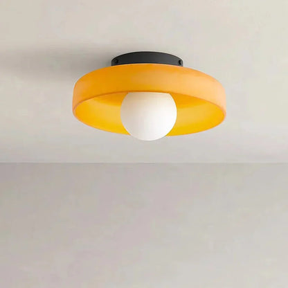 Simple Elegant Glass Ceiling Lamp – Modern Flush Mount Light