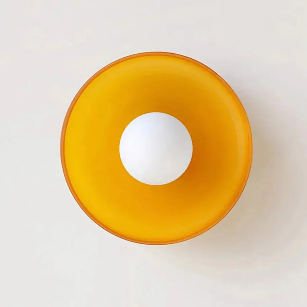 Simple Elegant Glass Ceiling Lamp – Modern Flush Mount Light