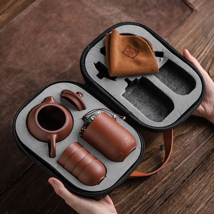 Simple Ceramic Teapot Set with Mugs - Fesara