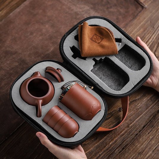 Simple Ceramic Teapot Set with Mugs - Fesara