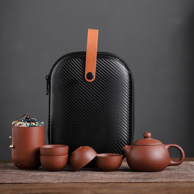 PurpleClay | Elegant Minimalist Teapot Set for Adults with Cups 1