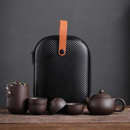 PurpleClay | Elegant Minimalist Teapot Set for Adults with Cups 2