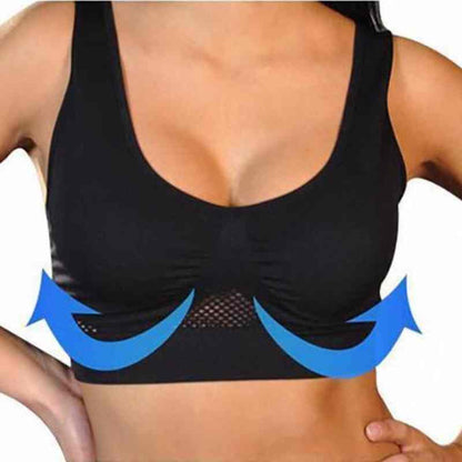 Airy Comfort - 3-Piece Bra Set with Push-Up Design & Honeycomb Texture-4