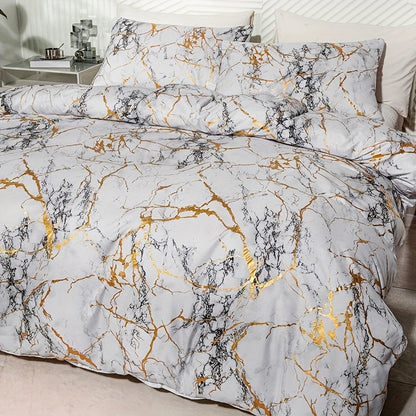 Plush Silk Duvet Cover Set - Soft and Cozy Bedding