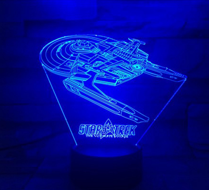 Cool Star Trek 3D Effect Lamp - Fesara