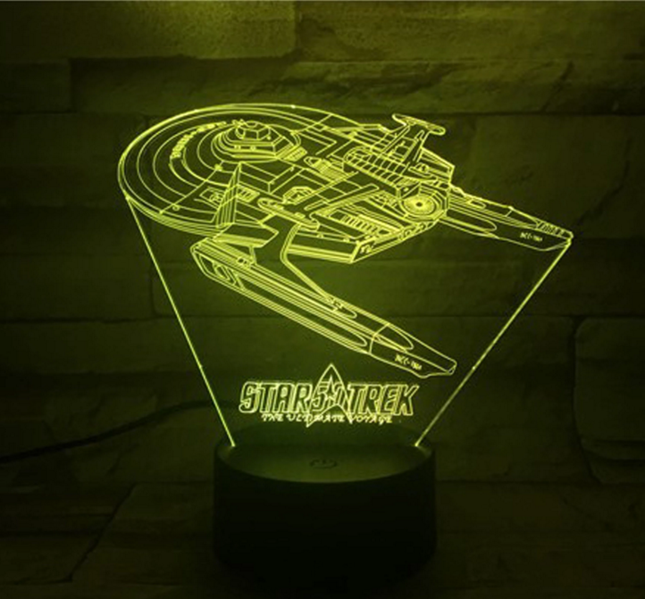Cool Star Trek 3D Effect Lamp
