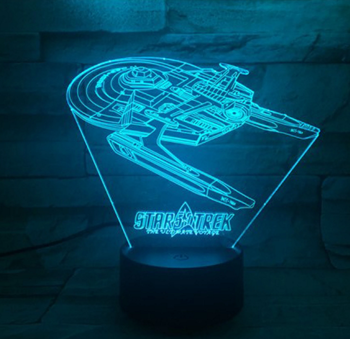 Cool Star Trek 3D Effect Lamp