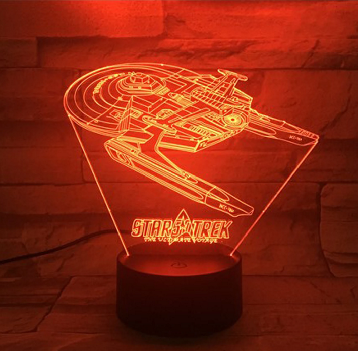 Cool Star Trek 3D Effect Lamp