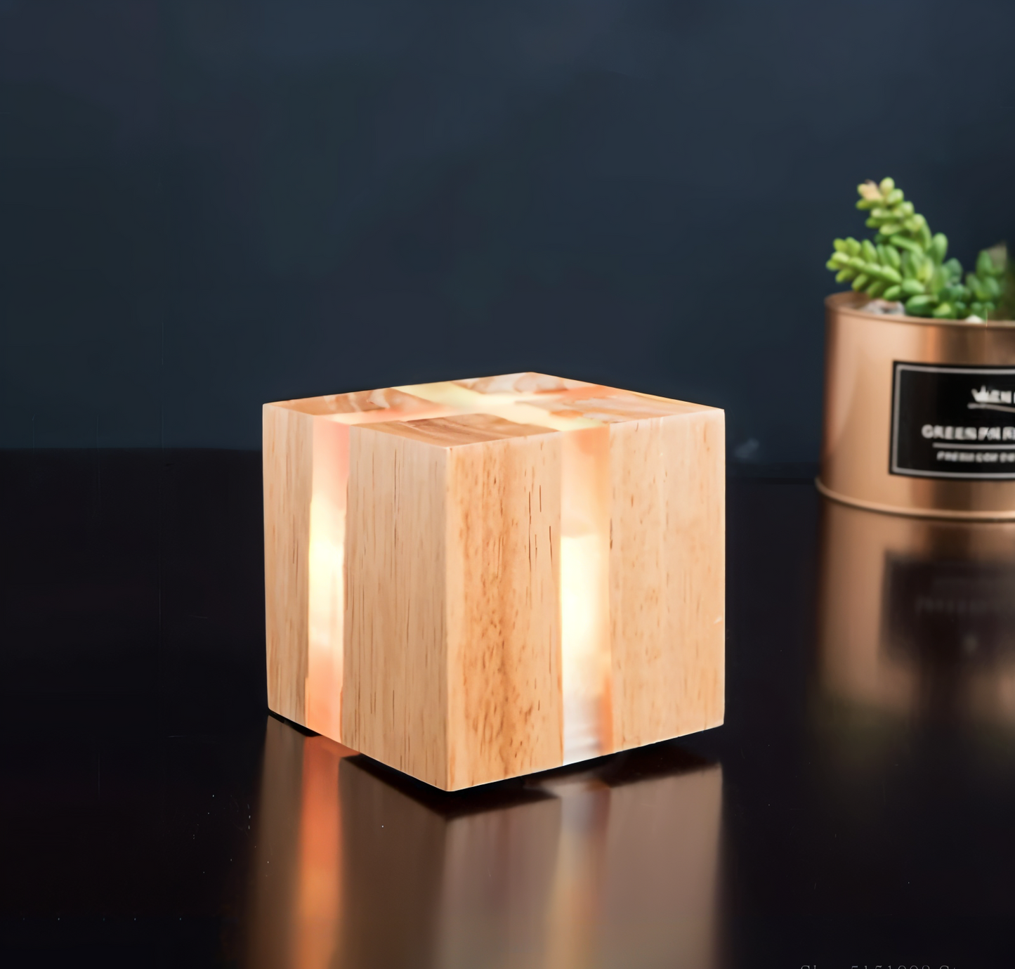 Unique Textured Wooden LED Wall Light