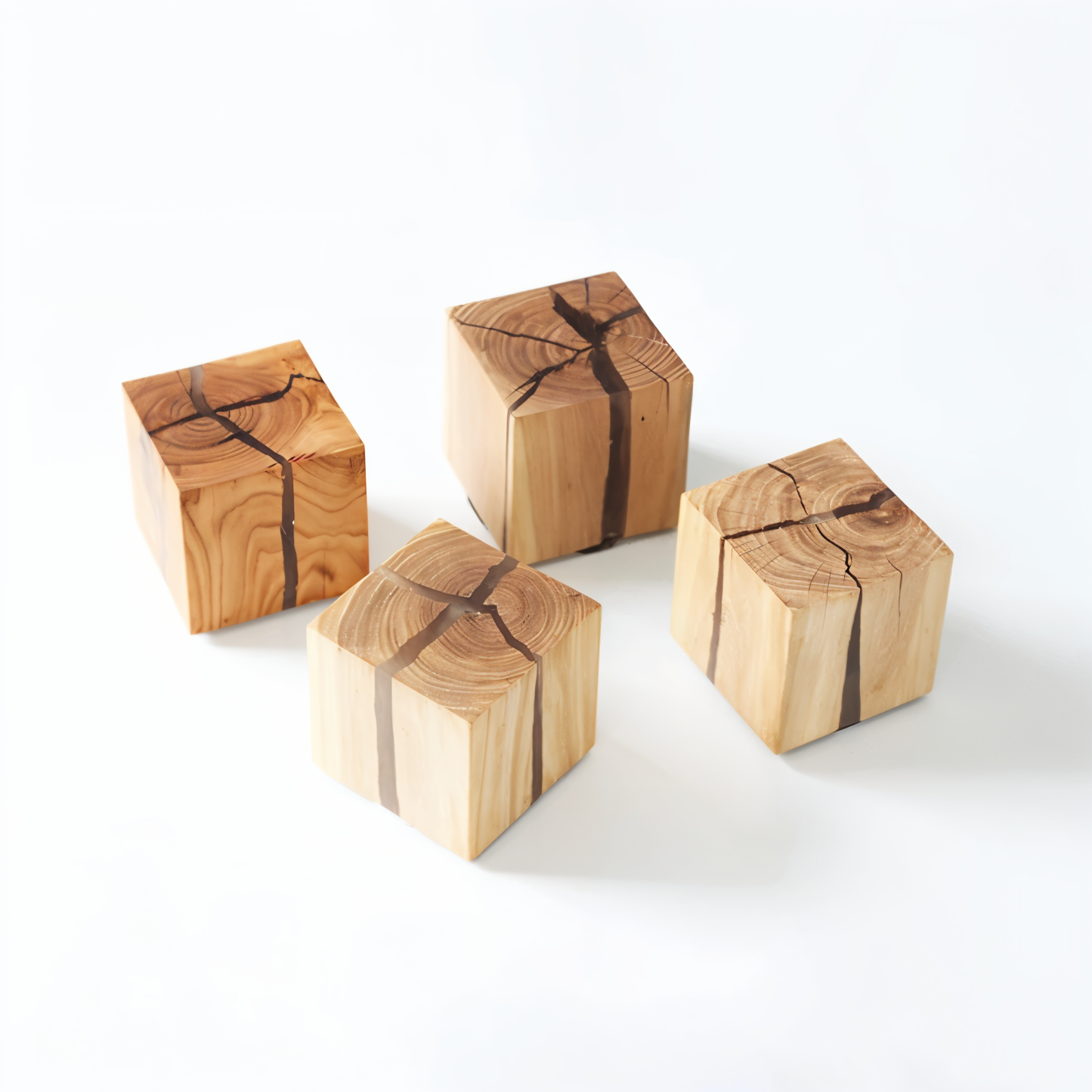 Unique Textured Wooden LED Wall Light