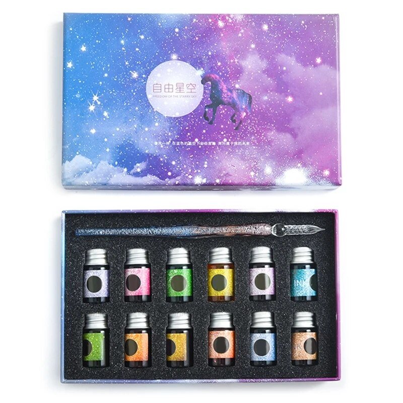 Beautiful Crystal Calligraphy Ink Set