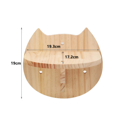 Cat Climbing Wall Shelf with Scratch Post