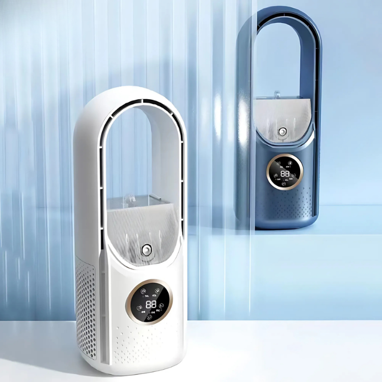 Portable USB Fan with 6 Speeds and Humidifier Function
