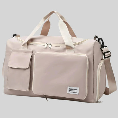 Large Waterproof Sports Duffel Bag with Shoe Pocket