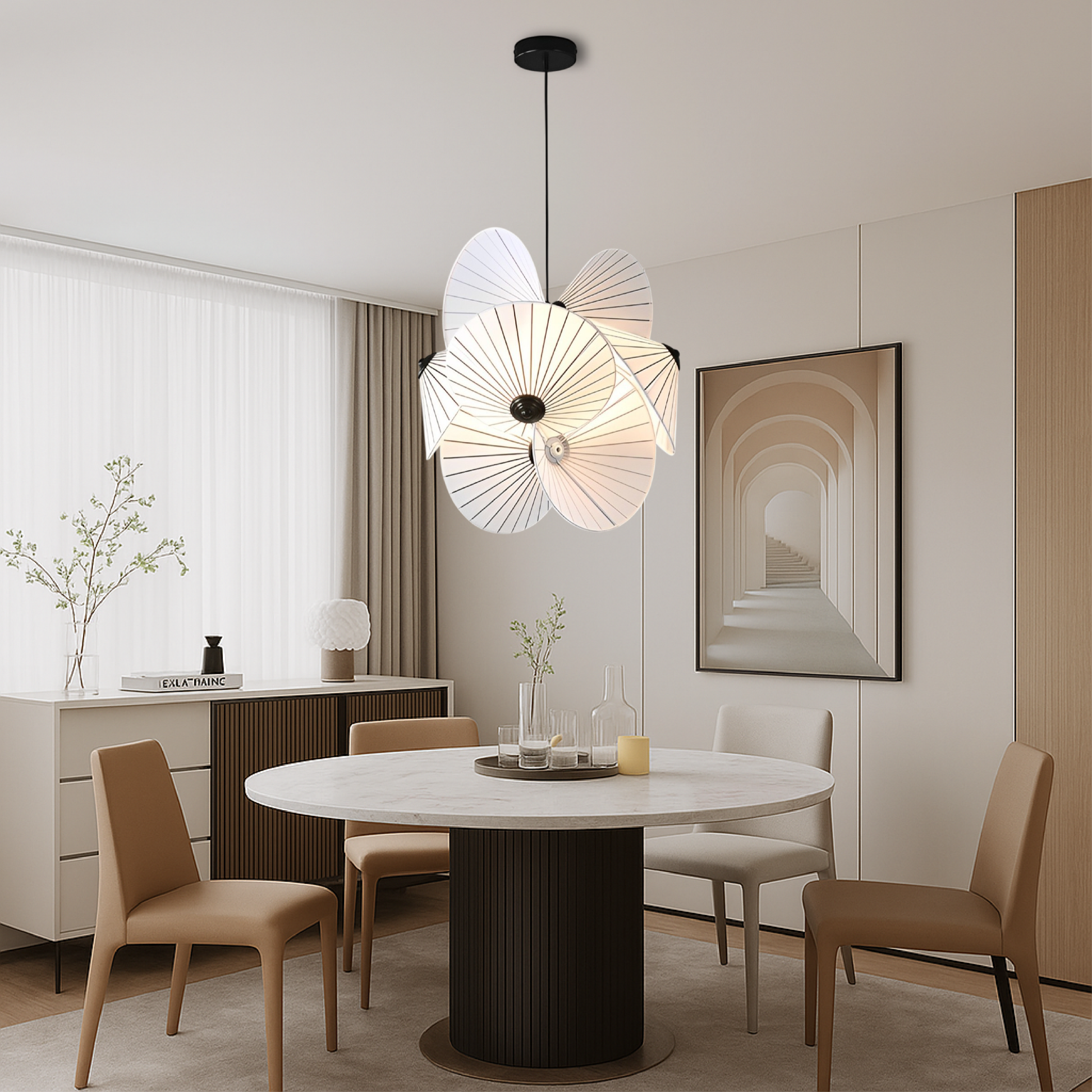 Beautiful Floral Pendant Light - Fesara