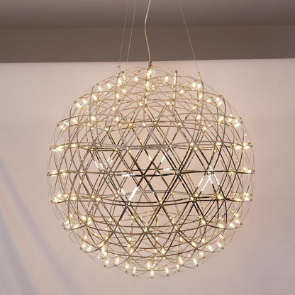 Contemporary Round Metal LED Hanging Light Fixture