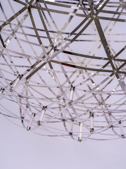 Contemporary Round Metal LED Hanging Light Fixture