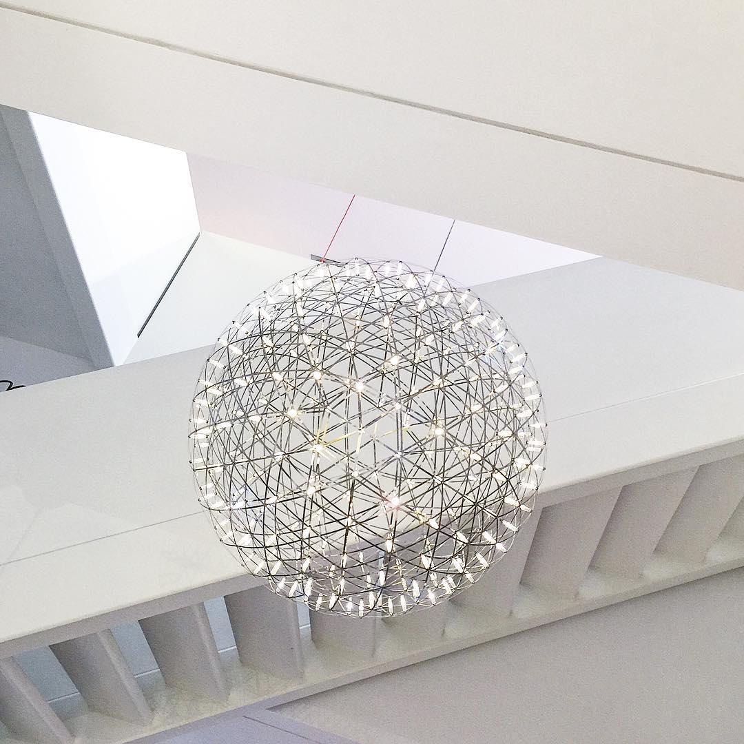 Contemporary Round Metal LED Hanging Light Fixture