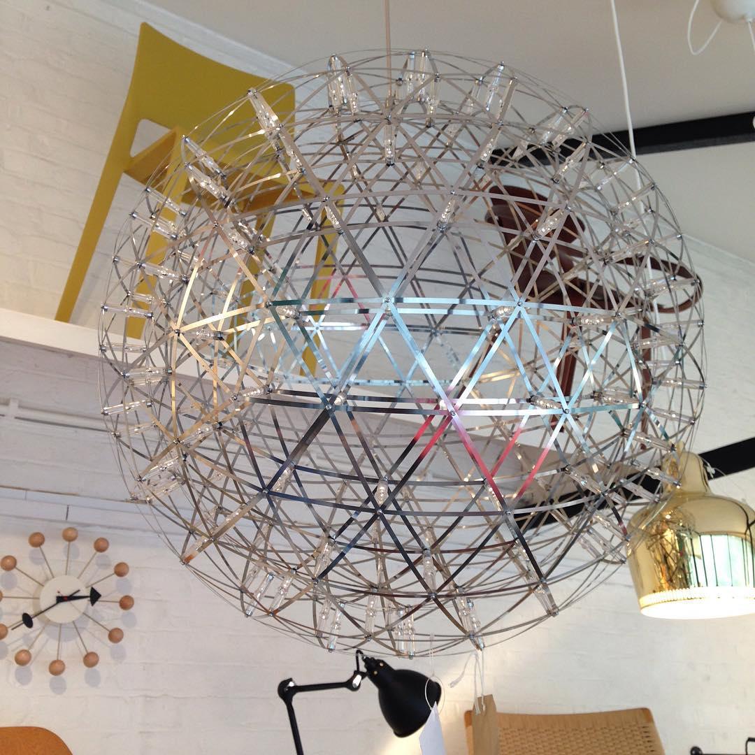Contemporary Round Metal LED Hanging Light Fixture
