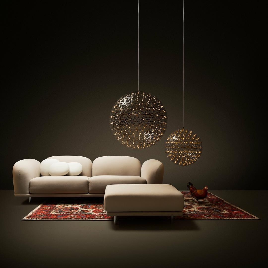 Contemporary Round Metal LED Hanging Light Fixture