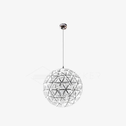 Contemporary Round Metal LED Hanging Light Fixture