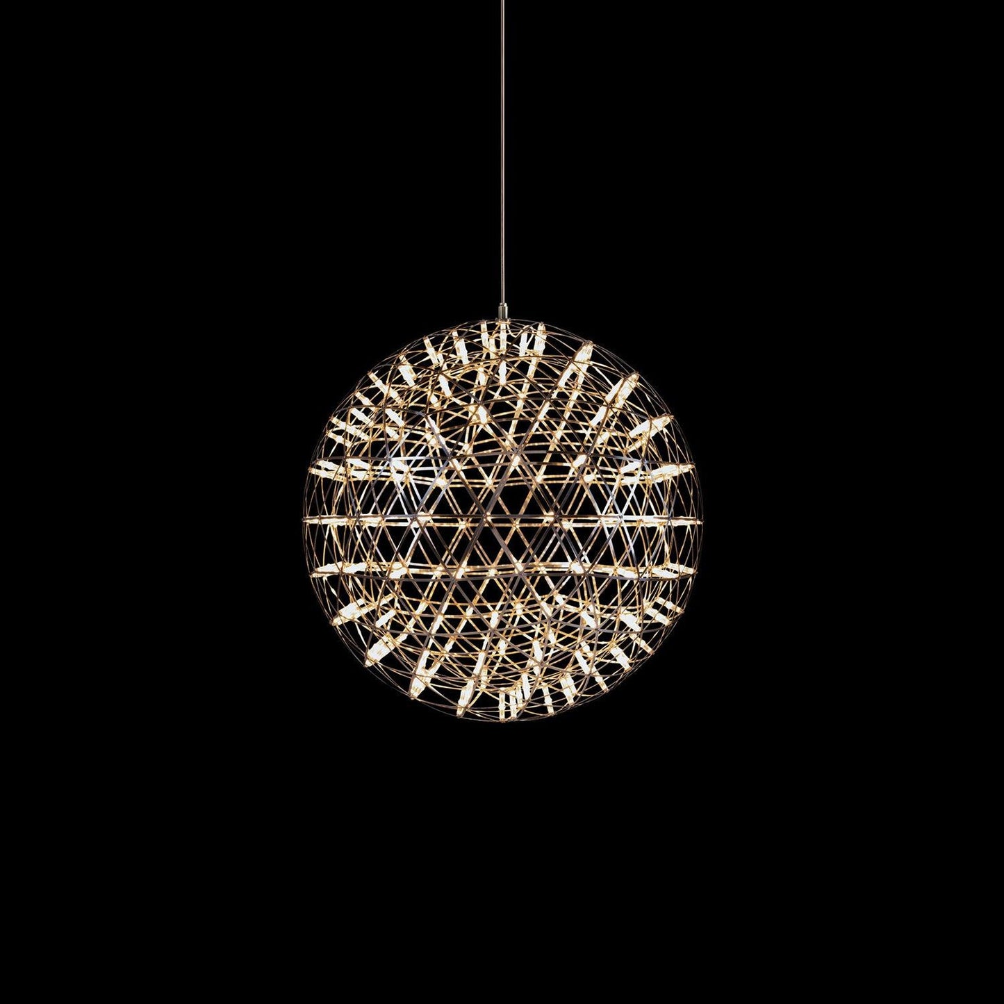 Contemporary Round Metal LED Hanging Light Fixture