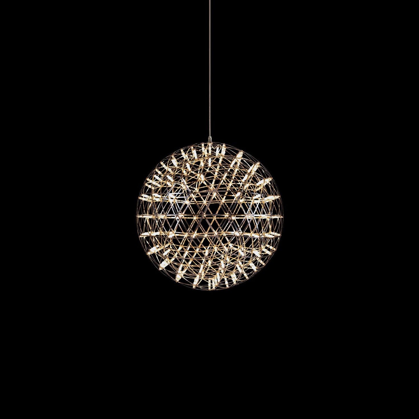 Contemporary Round Metal LED Hanging Light Fixture