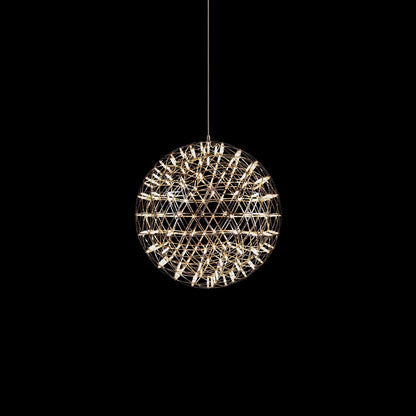 Contemporary Round Metal LED Hanging Light Fixture