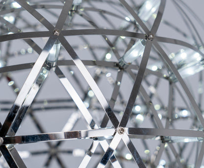 Contemporary Round Metal LED Hanging Light Fixture