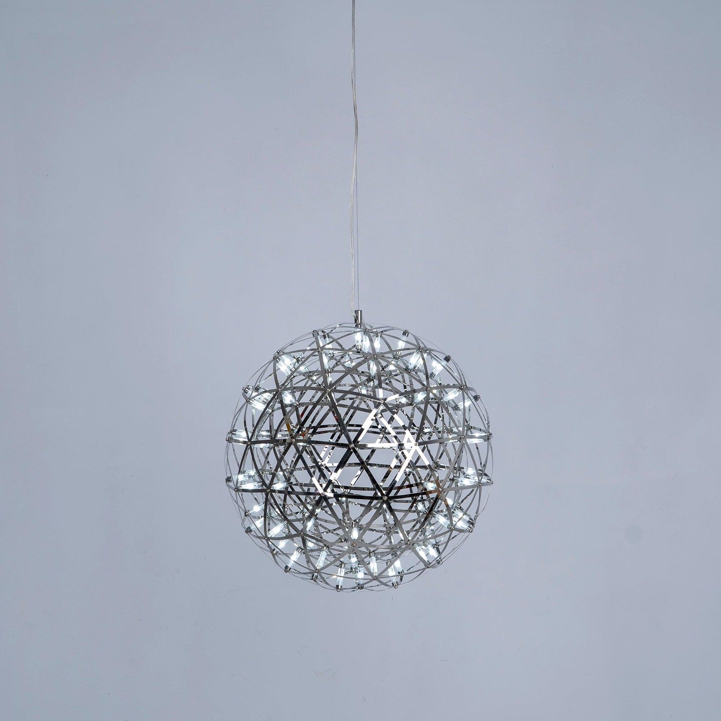 Contemporary Round Metal LED Hanging Light Fixture