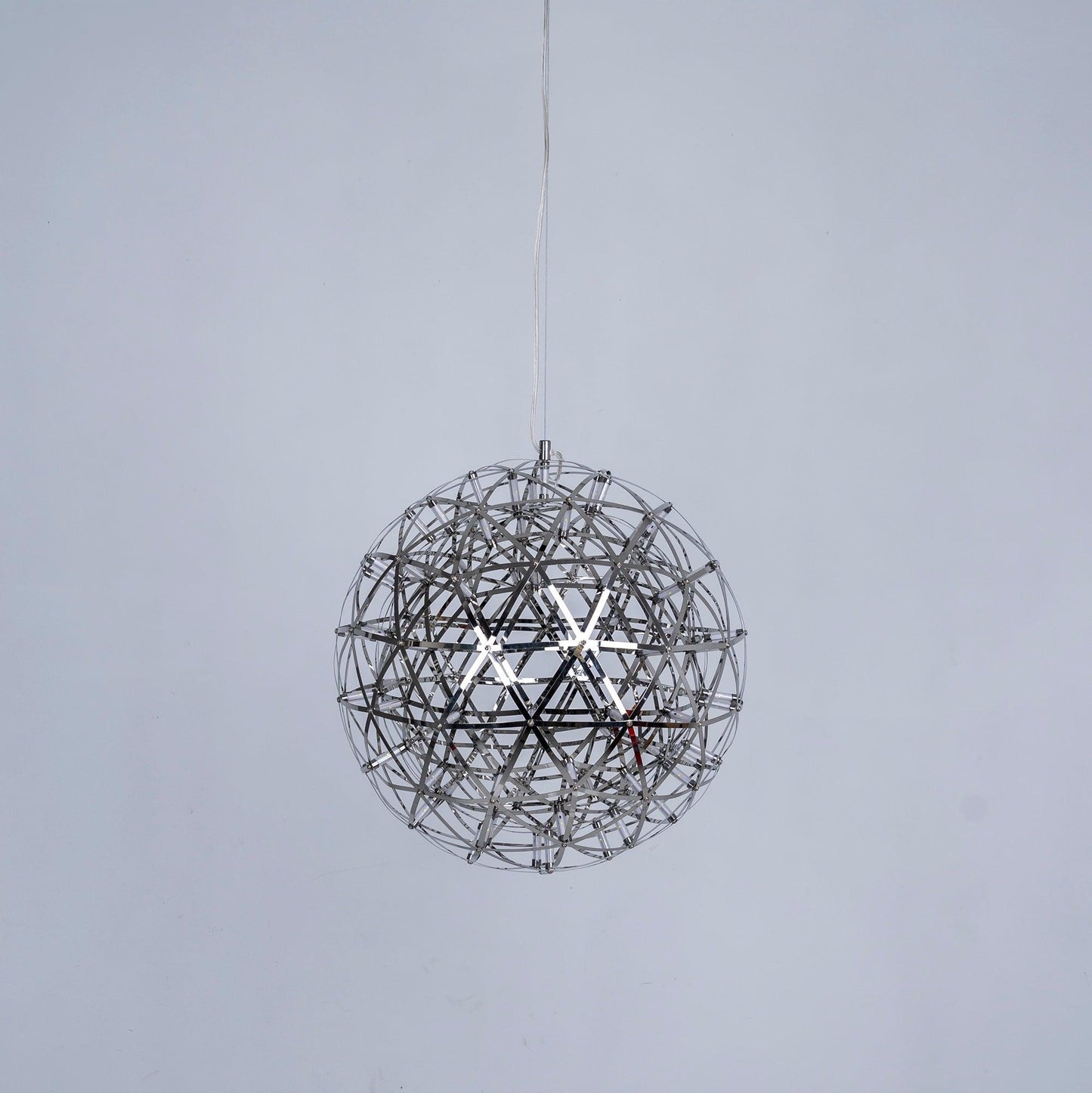 Contemporary Round Metal LED Hanging Light Fixture