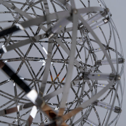 Contemporary Round Metal LED Hanging Light Fixture