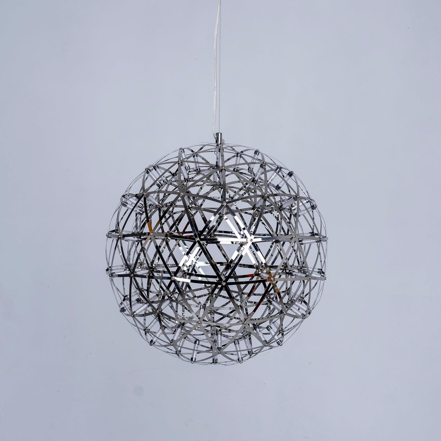 Contemporary Round Metal LED Hanging Light Fixture