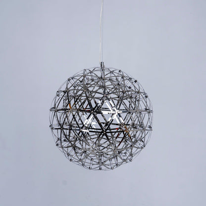 Contemporary Round Metal LED Hanging Light Fixture