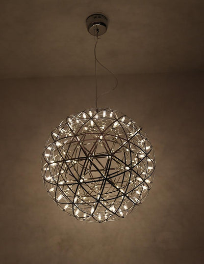 Contemporary Round Metal LED Hanging Light Fixture